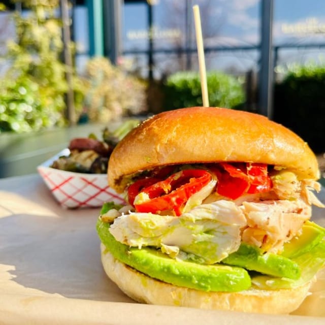 Pulled Chicken Sandwich | Not GF.
